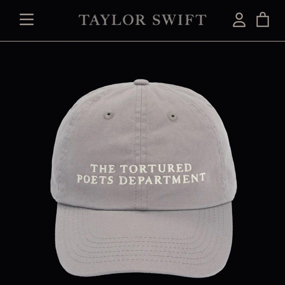 TTPD: Taylor Swift The Tortured Poets Department Grey Hat